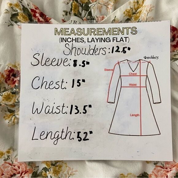 Aura Cream Floral Midi Dress Puff Sleeve Cottage Romantic Milkmaid Regency Sz S - Picture 3 of 10